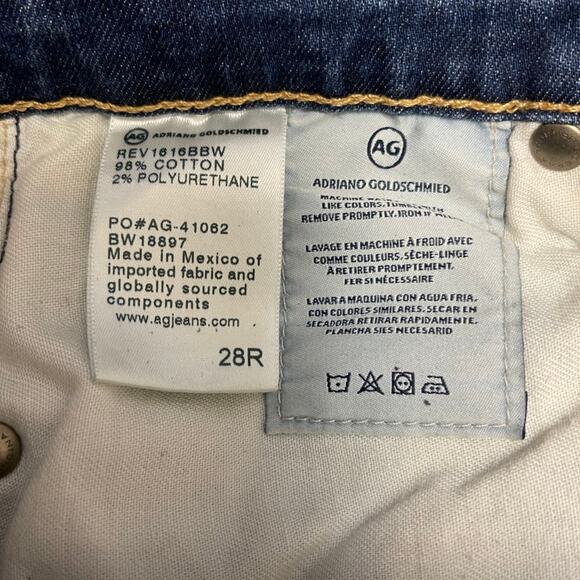 AG Adriano Goldschmied Womens The Harper Essential Straight blue Jeans sz 28R - Picture 12 of 12